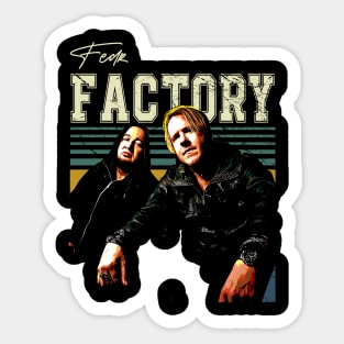 Future Frequencies Factory Band T-Shirts, Wear the Pulse of Industrial Metal Evolution Sticker
